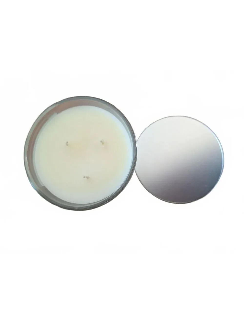 Avon Blooming Jasmine Scented 3 Wick Candle New W/ Lid & Box